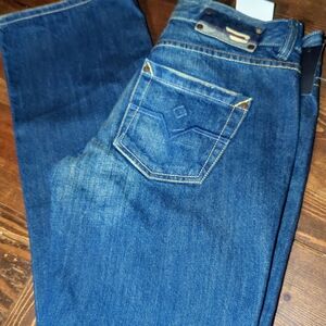 Diesel Straight Leg Blue Denim Jeans